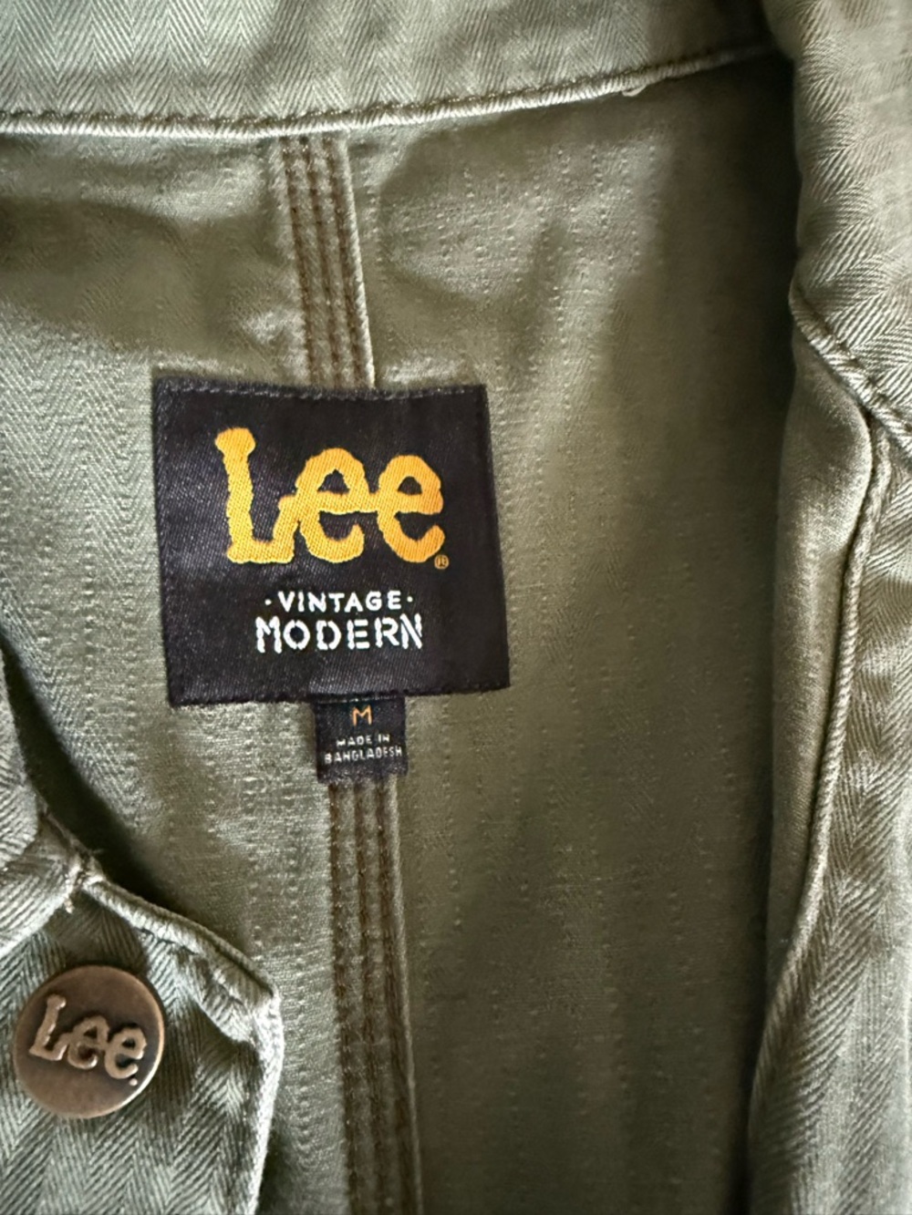 Lee Olive Green Utility Jacket - Picture 5 of 6